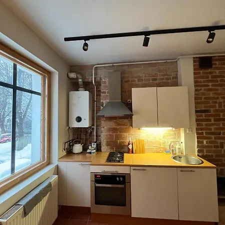 아파트 Cozy Flat With Fireplace